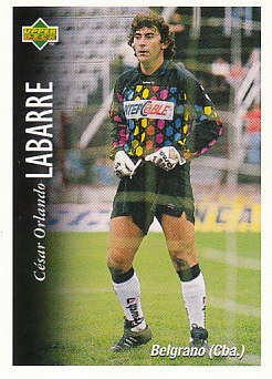 Cesar Orlando Labarre Club Atletico Belgrano 1995 Upper Deck Futbol Argentina #114